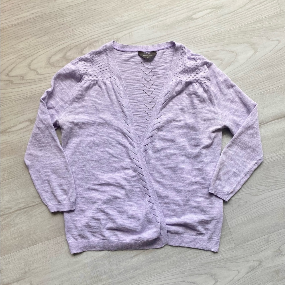 DENVER HAYES purple cardigan size S